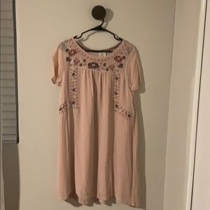 Light Pink Mini Dress